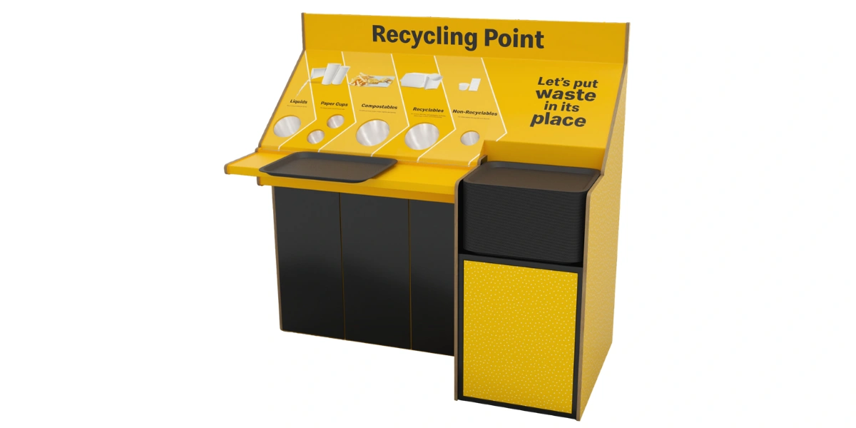 McDonald’s recycling station