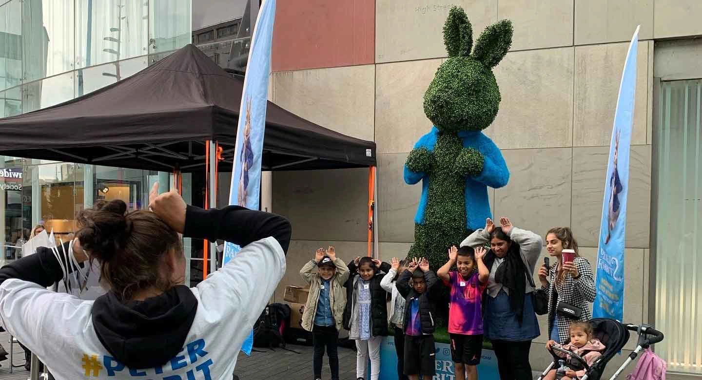 Topiary terrific Peter Rabbit event management