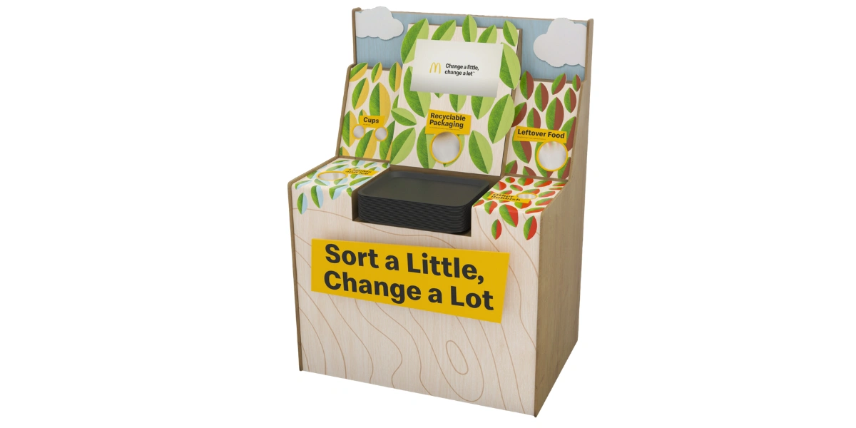 McDonald’s recycling station