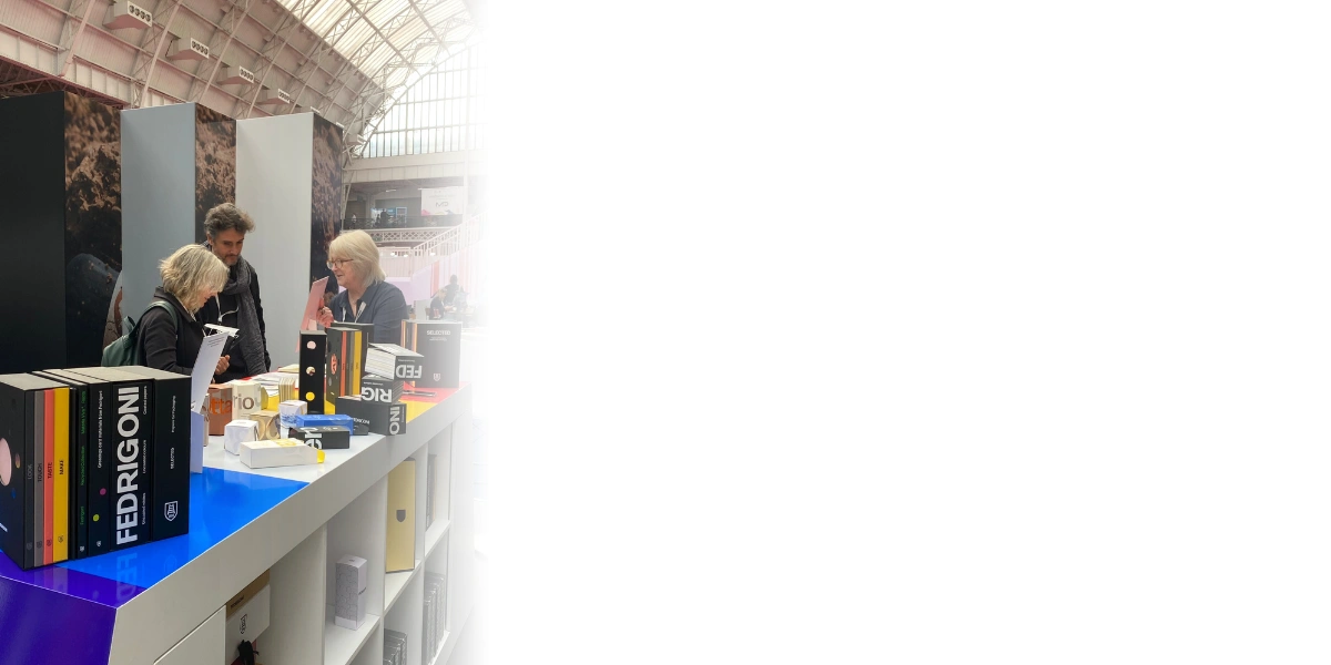 People at Fedrigoni's stand at Packaging Week