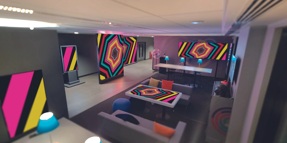 Digital signage showroom sound