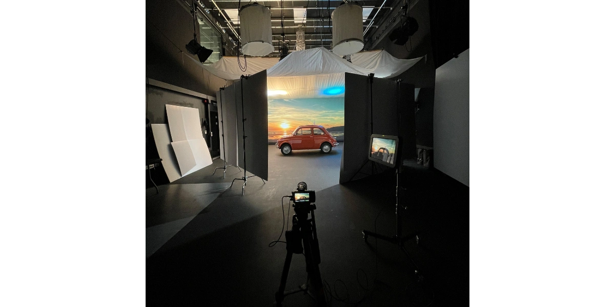 Behind the scenes of Starbucks Spain virtual production filming