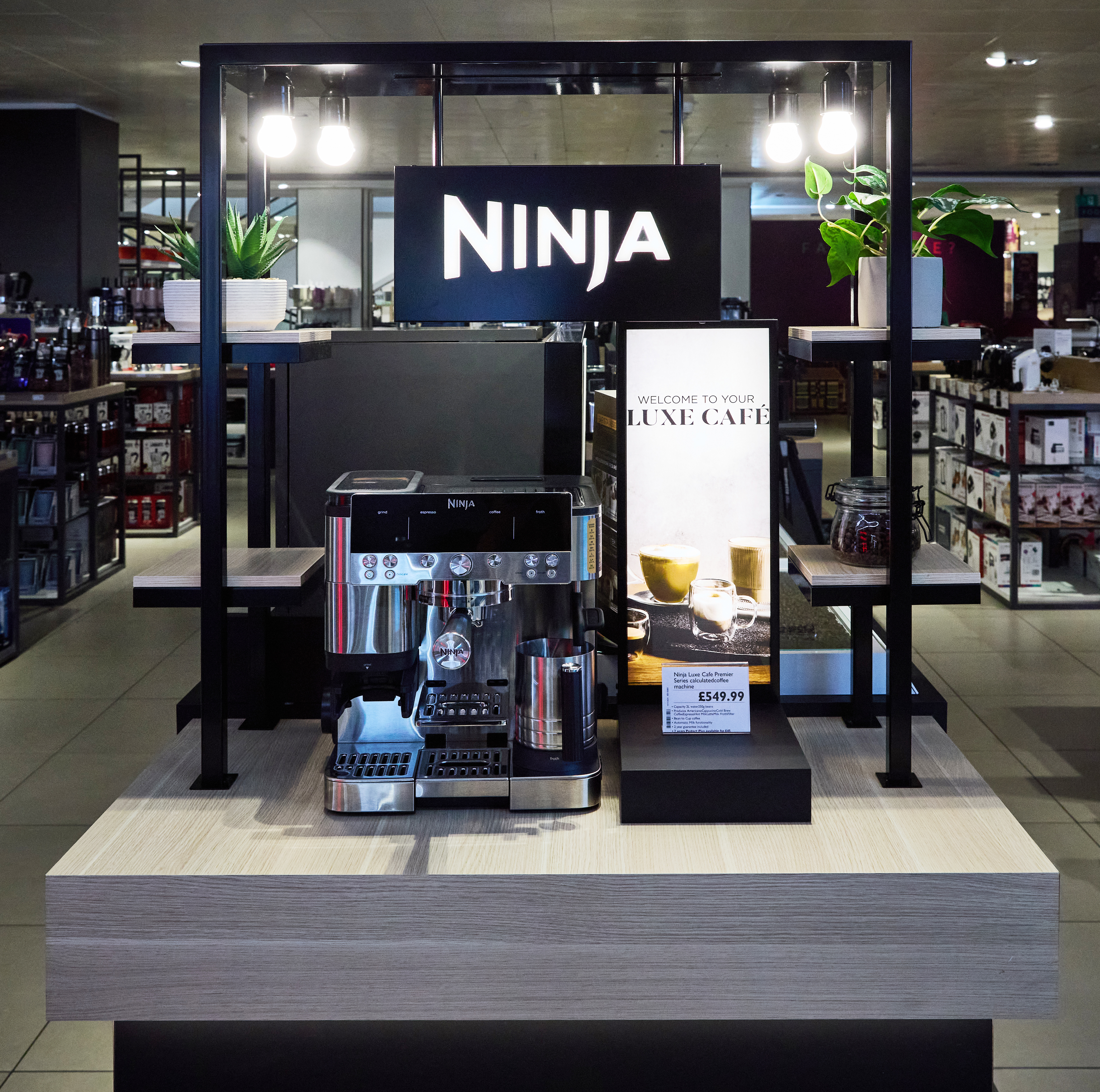 SharkNinja coffee machine display