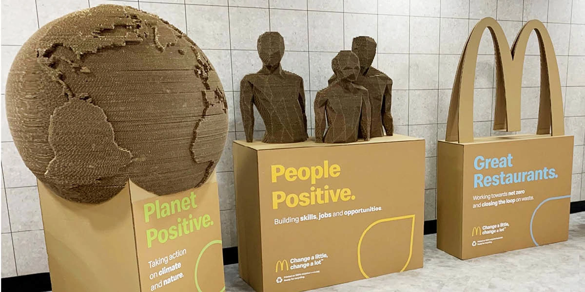 McDonald cardboard displays